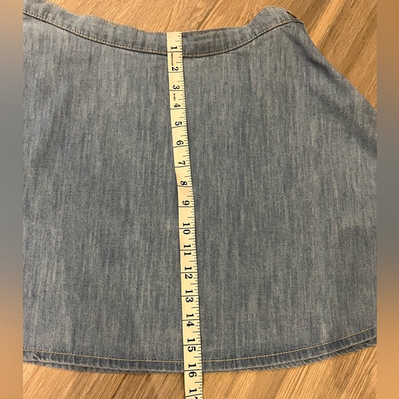 Denim skater skirt size medium - Picture 3 of 6